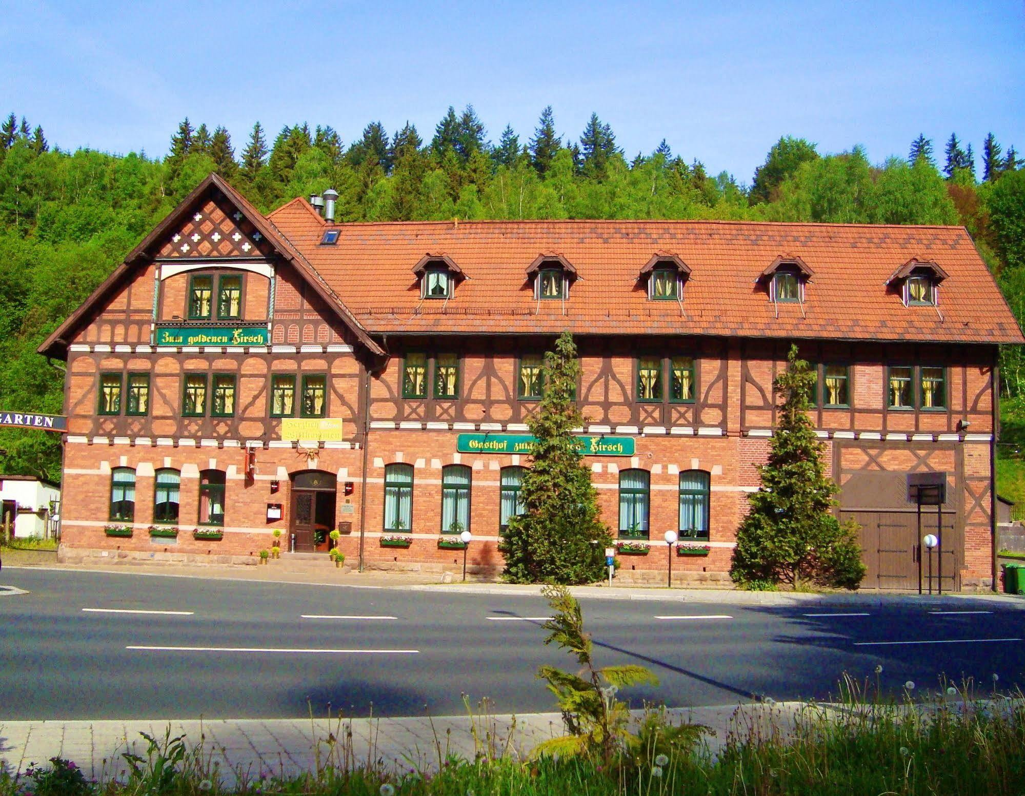 Hotel Zum Goldenen Hirsch Sankt Kilian Exterior foto